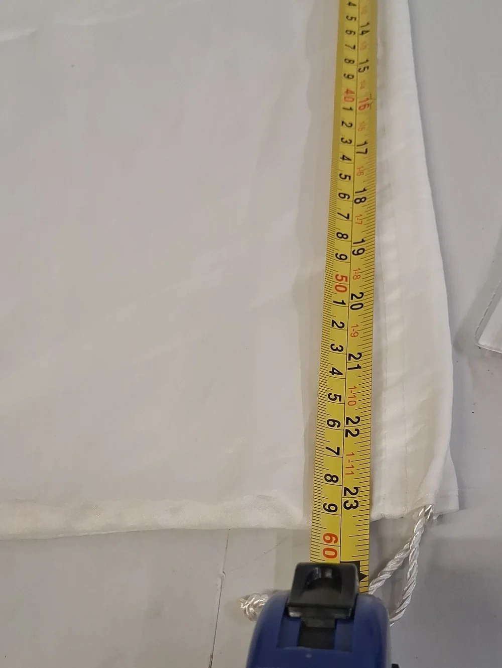 Coach White Drawstring Logo Dust Bag
